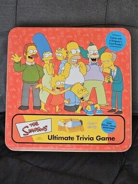 The Simpsons Ultimate Trivia Game 2002 Complete Game & Manual board game Y2k Vtg